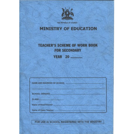 Teacher Scheme of Workbook for Secondary