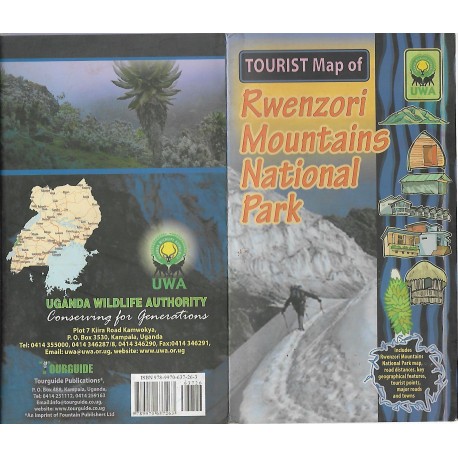 Tourist Map of Rwenzori Mountains National Park