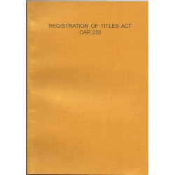 REGISTRATION OF TITLES ACT